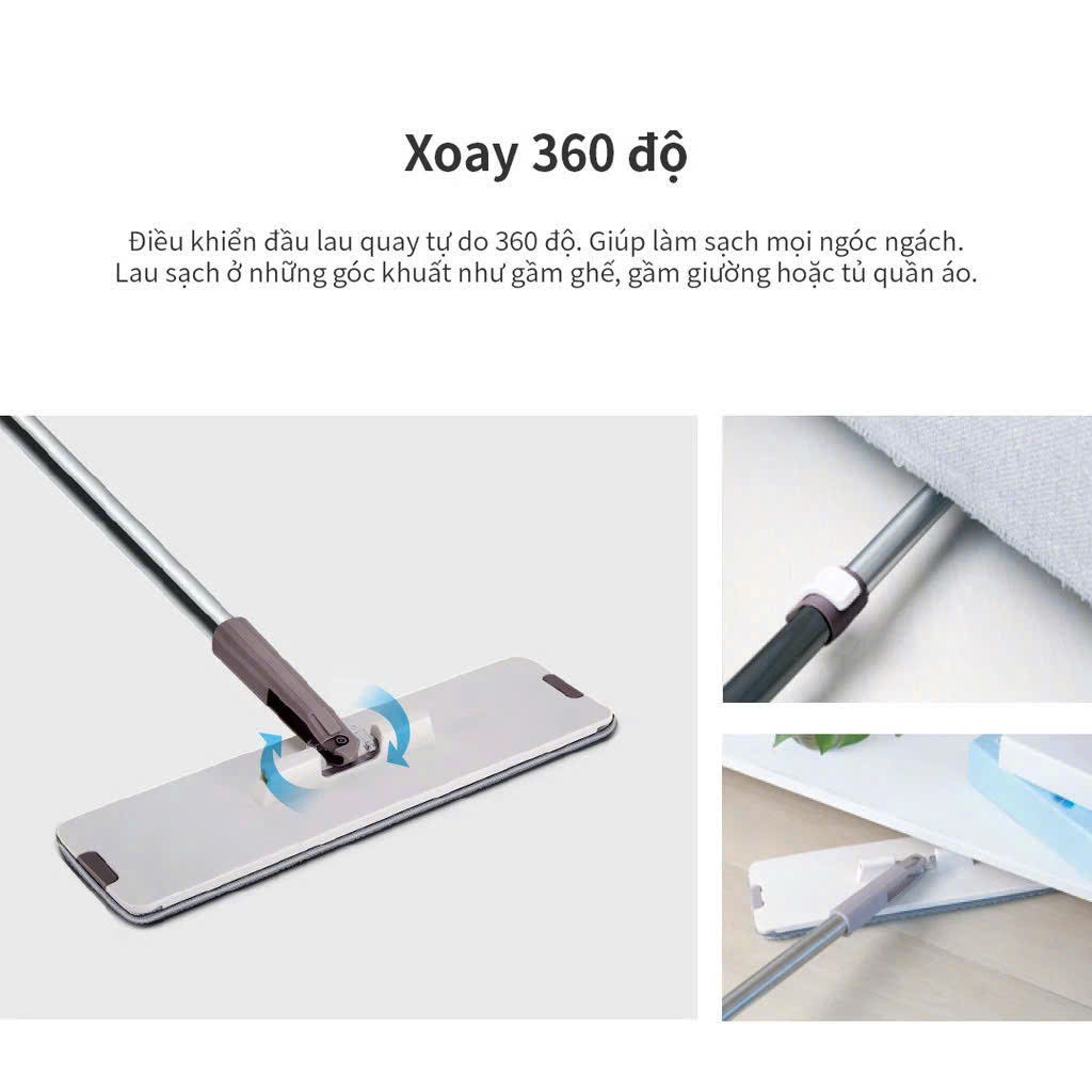 BỘ CÂY LAU NHÀ SQUEEZE FLAT MOP-ETM471