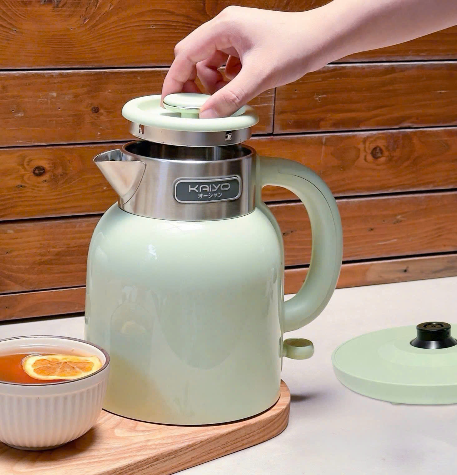 Ấm siêu tốc 2 lớp Cool touch Kaiyo 1.5L