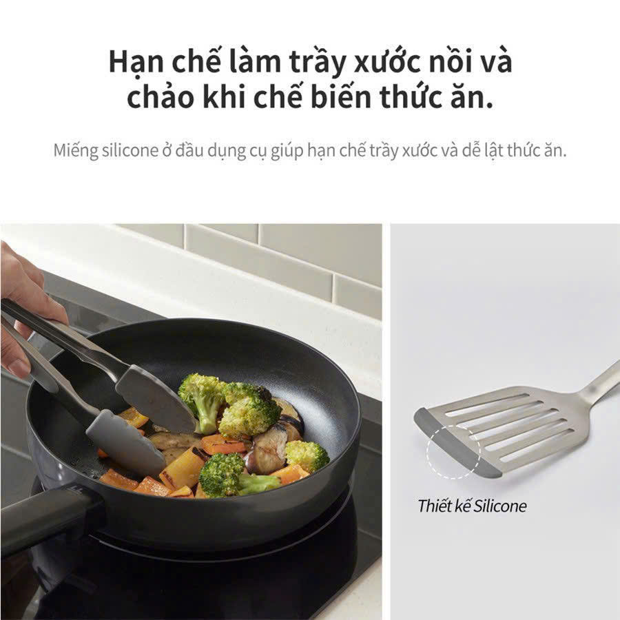 CKT330S01-Bộ dụng cụ nhà bếp 6 món Lock&Lock Kitchen Tools Set - màu xám