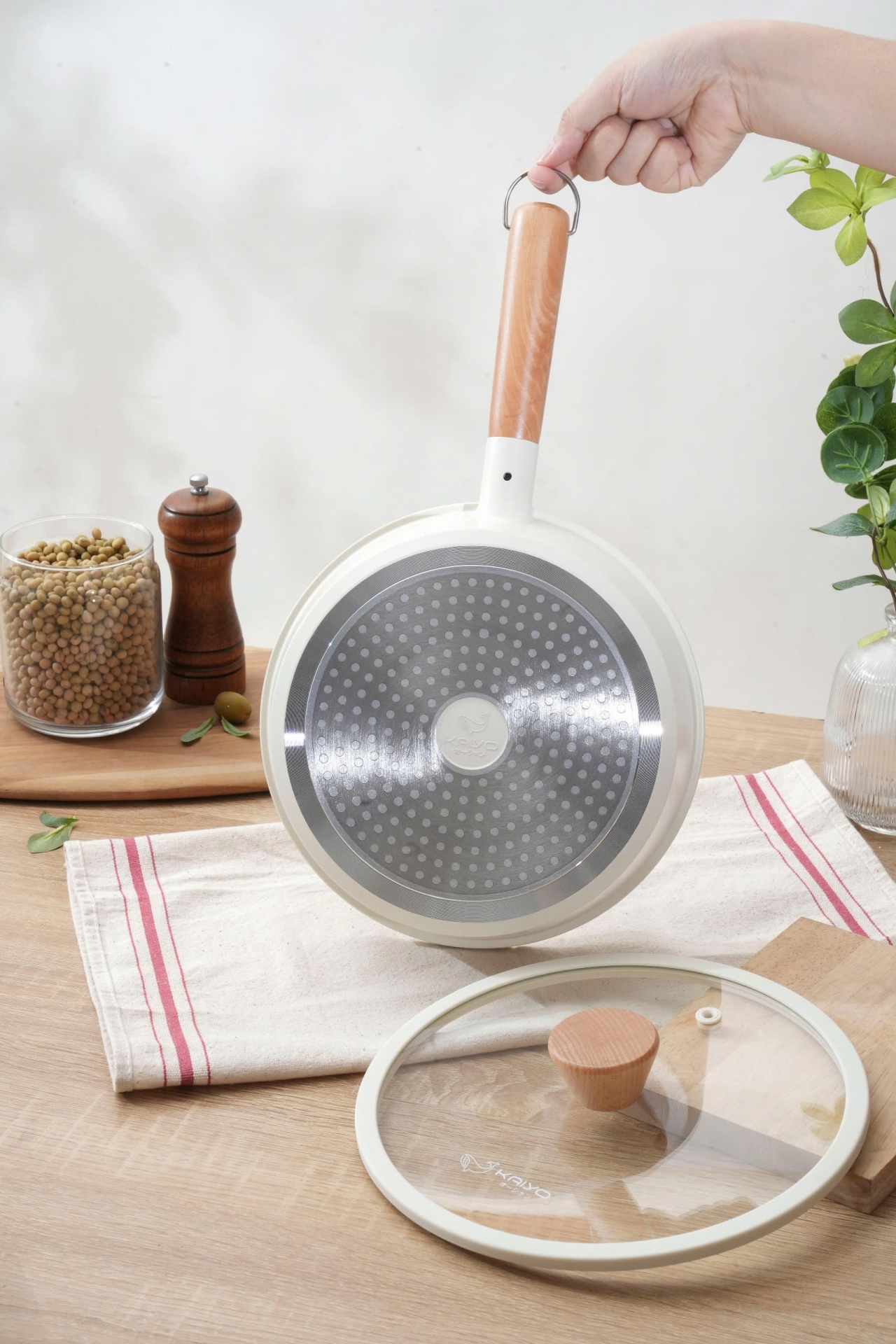 Chảo nhôm đúc thành cao Elegant Kaiyo