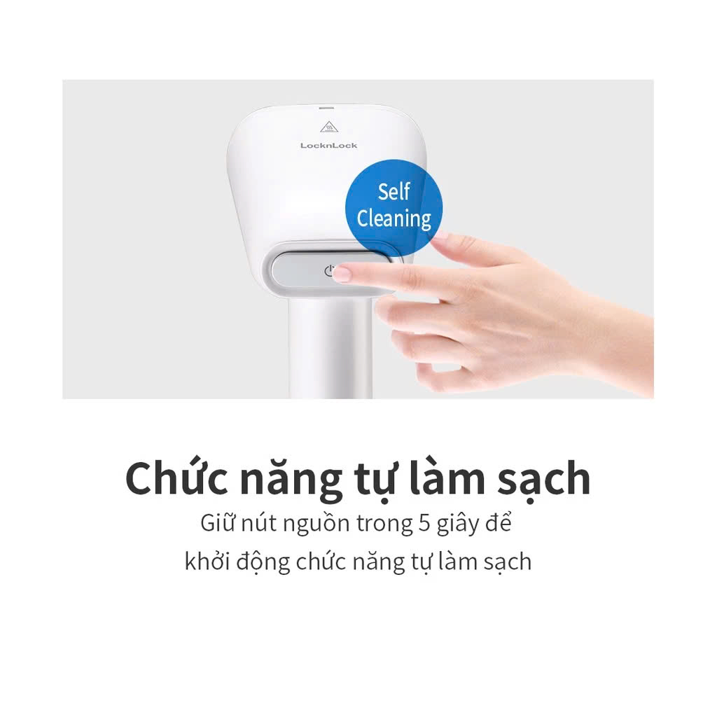 Bàn là hơi nước cầm tay Lock&Lock Handy Steamer màu trắng - ENI223WHT
