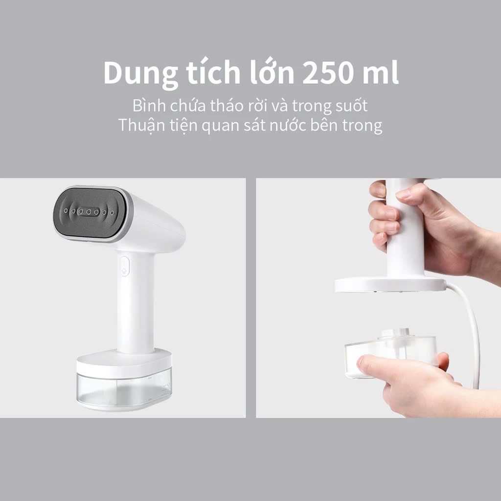 Bàn là hơi nước cầm tay Lock&Lock Handy Steamer màu trắng - ENI223WHT