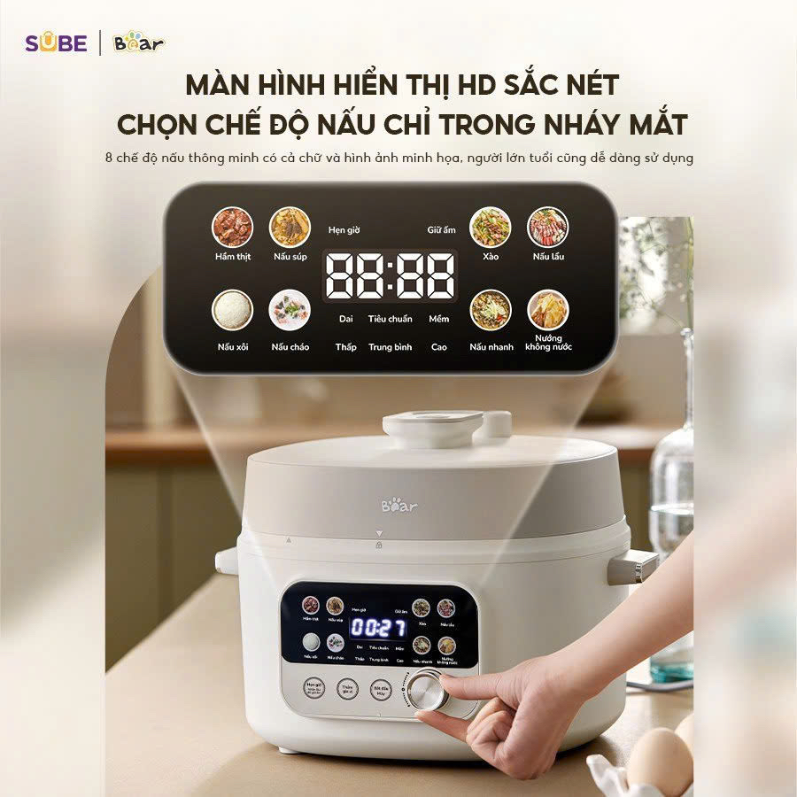 Nồi áp suất 4L Bear SB-AS40W