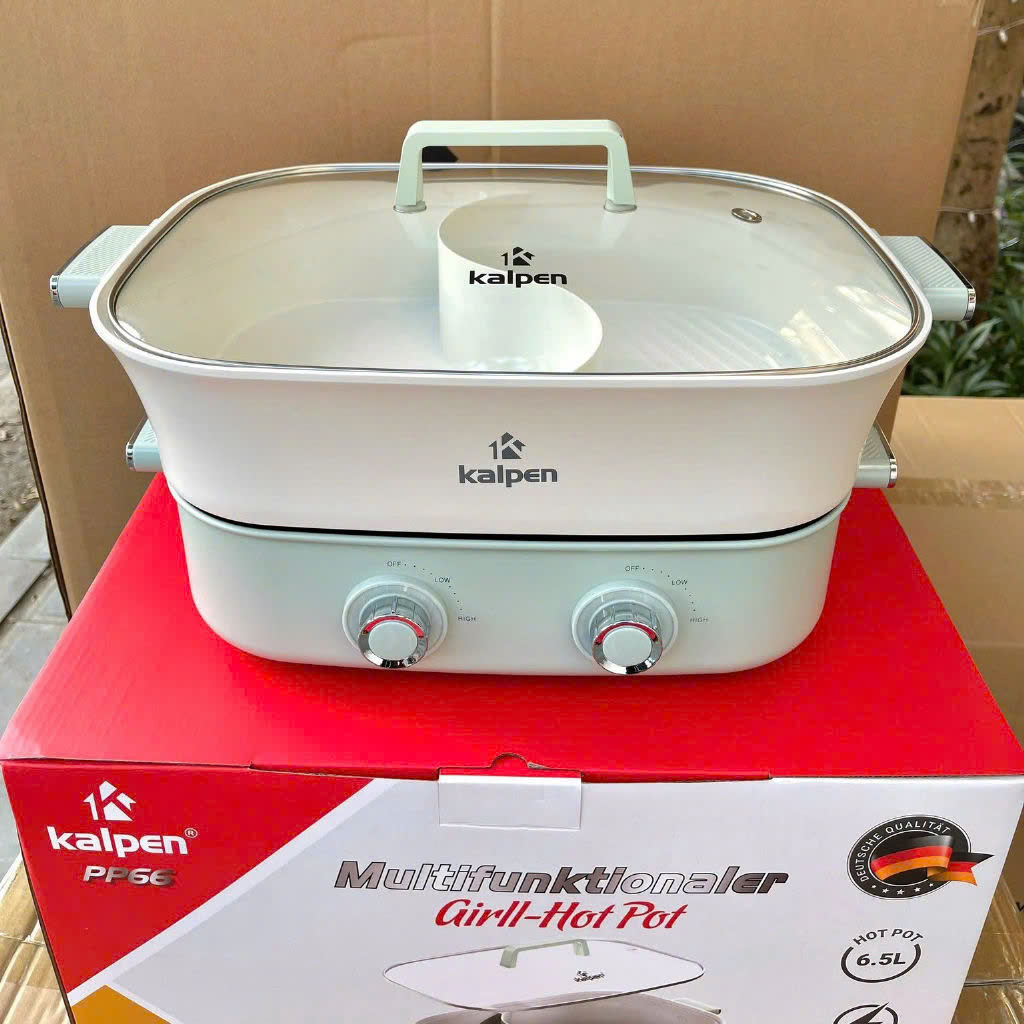 BẾP LẨU - NƯỚNG 2 NGĂN ĐA NĂNG KALPEN 6.5L PP66