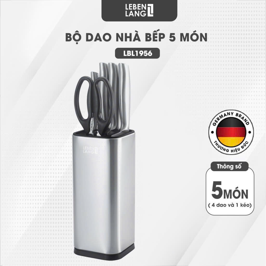 BỘ DAO 6 MÓN Lebenlang đúc liền khối!!!LBL1956