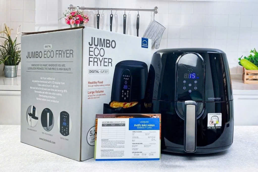 Nồi chiên không dầu Lock&Lock EJF351 5.2L 1800W