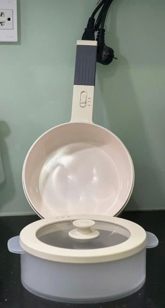 Nồi hấp điện chống dính kèm xửng hấp Arber 19cm