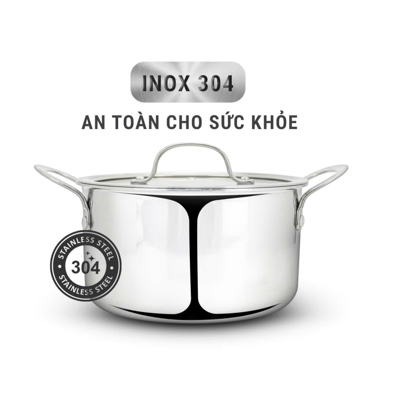 NỒI LUỘC GÀ INOX 3 LỚP LIỀN KHỐI KALPEN KAMPFER 30CM