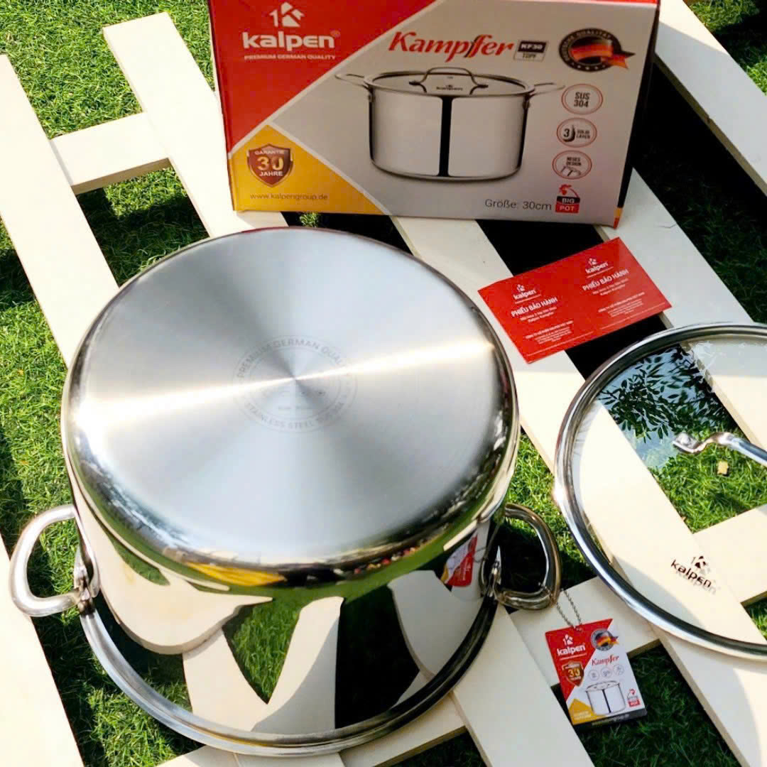 NỒI LUỘC GÀ INOX 3 LỚP LIỀN KHỐI KALPEN KAMPFER 30CM