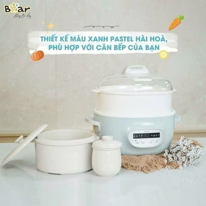 NỒI NẤU CHẬM 2.5L BEAR SUBE003