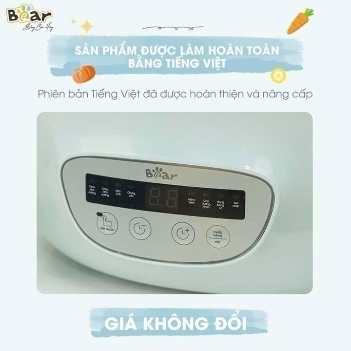 NỒI NẤU CHẬM 2.5L BEAR SUBE003