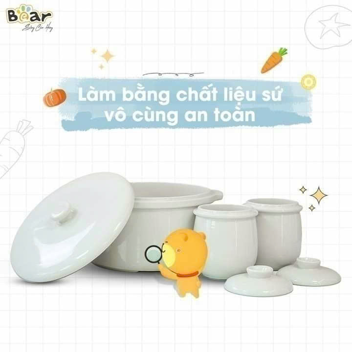 NỒI NẤU CHẬM 2.5L BEAR SUBE003
