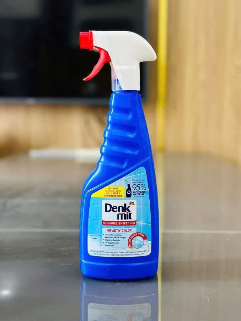 Chai xịt vệ sinh tẩy nấm mốc, vệ sinh nhà tắm Denkmit Đức 750ml đánh bay vi khuẩn