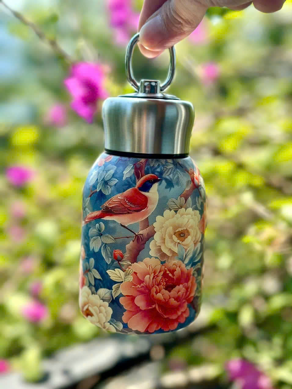 Bình giữ nhiệt Vintage có quai xách xinh xắn