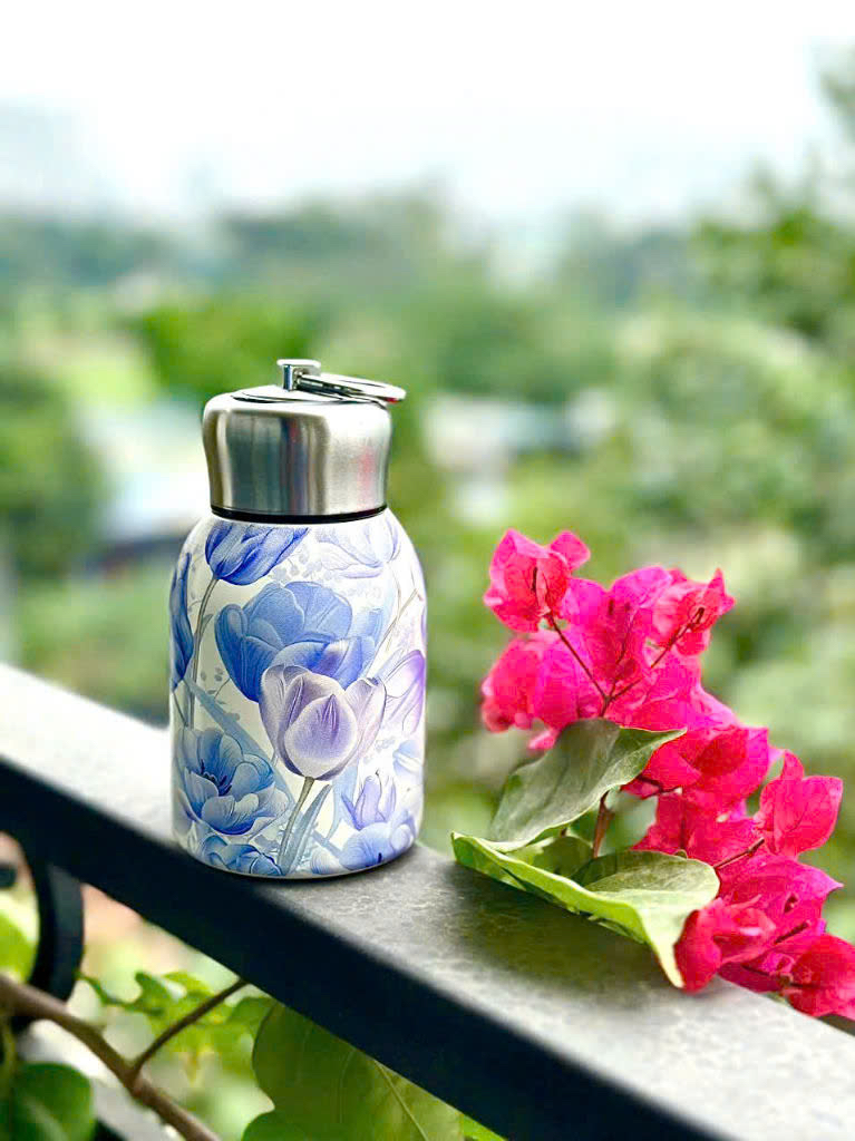 Bình giữ nhiệt Vintage có quai xách xinh xắn