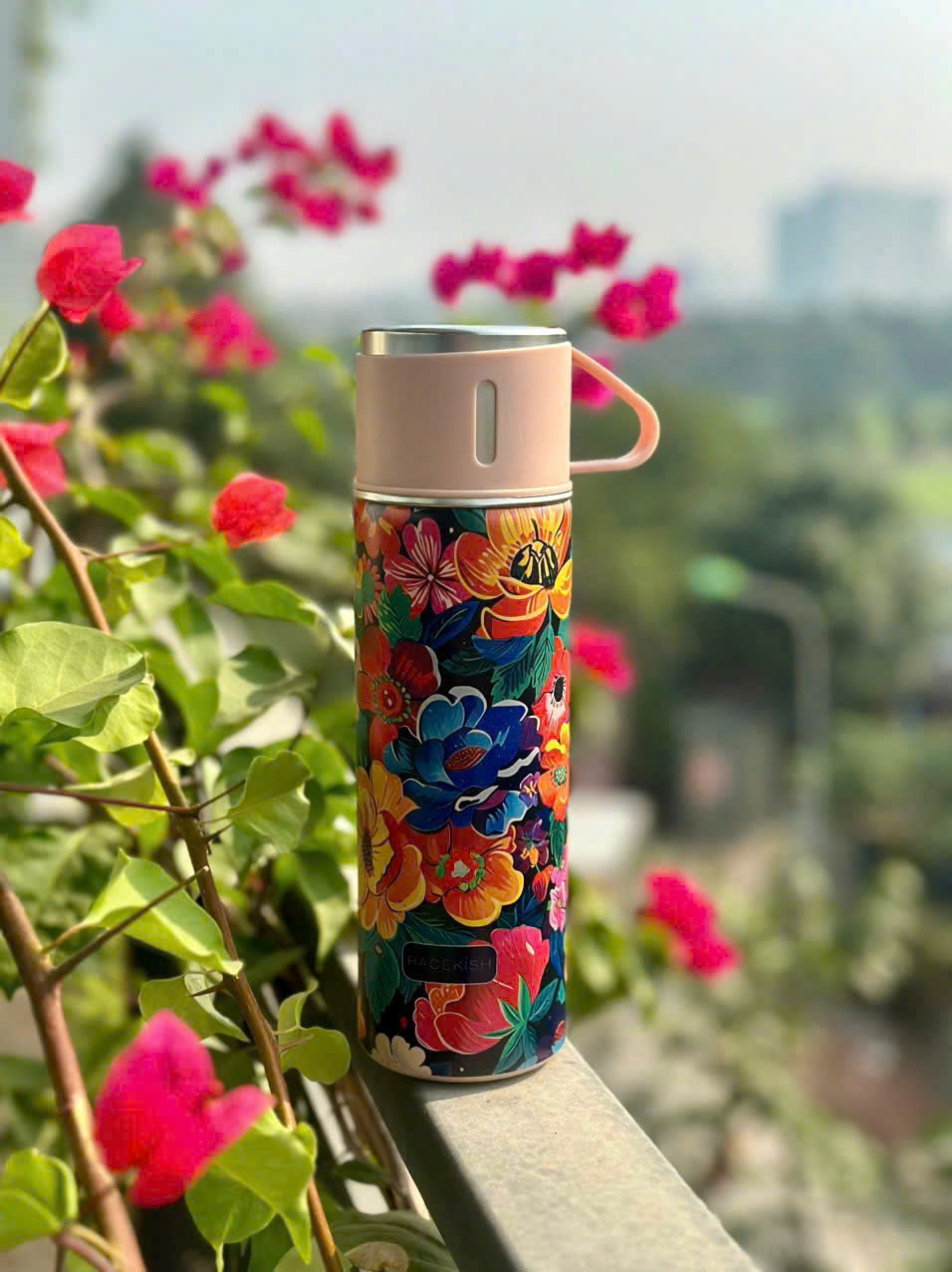 BỘ BÌNH GIỮ NHIỆT RACEKISH 500ML KÈM 3 NẮP