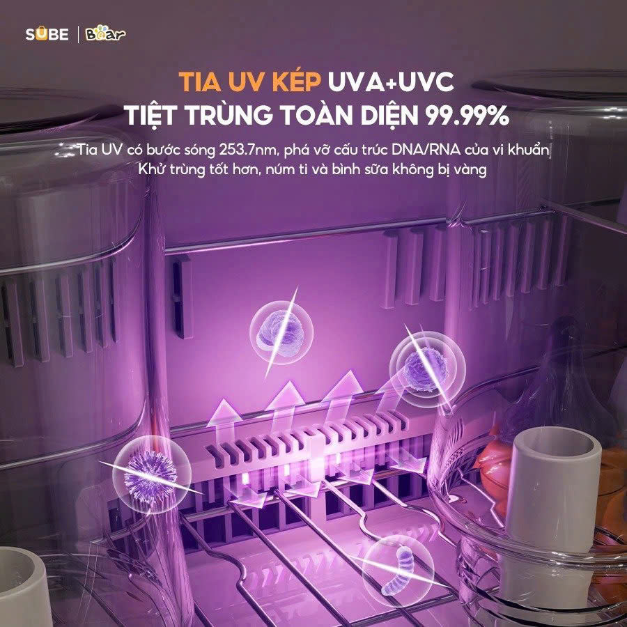 MÁY TIỆT TRÙNG UV KÉP BEAR SB-MTT20