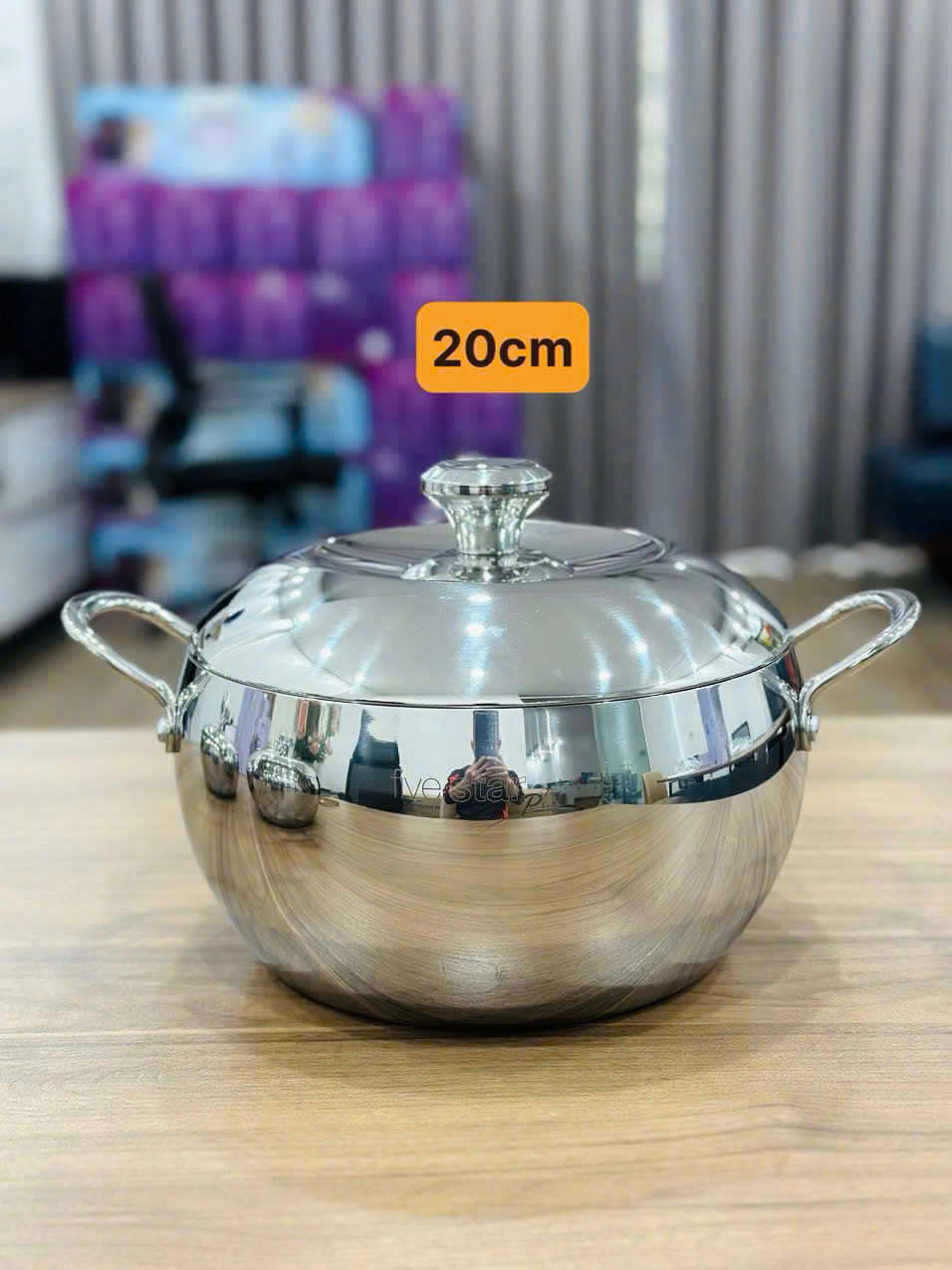 NỒI INOX LIỀN KHỐI HÌNH TÁO FIVESTAR