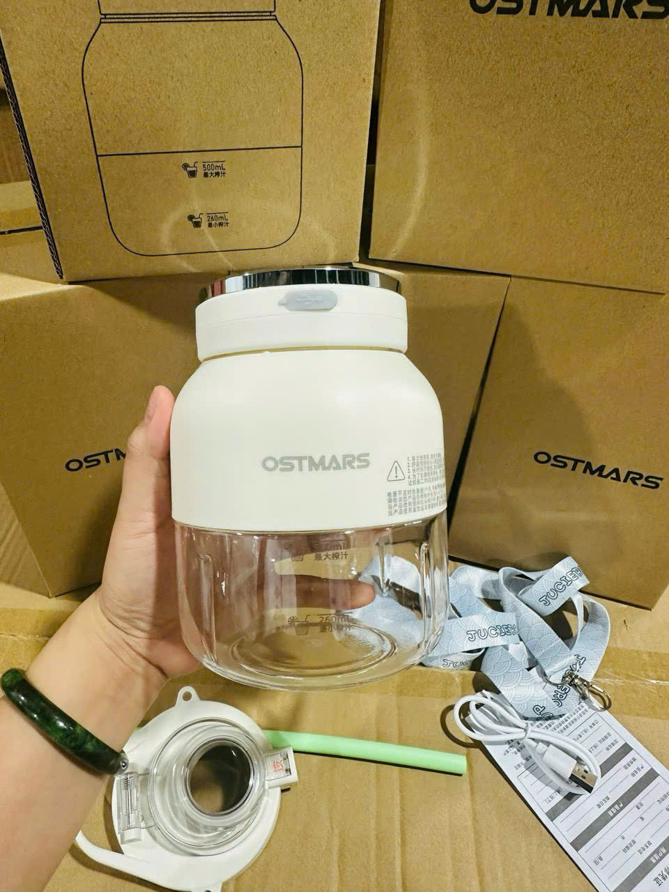 Máy xay sinh tố cầm tay Ostmart bản mới ra mắt