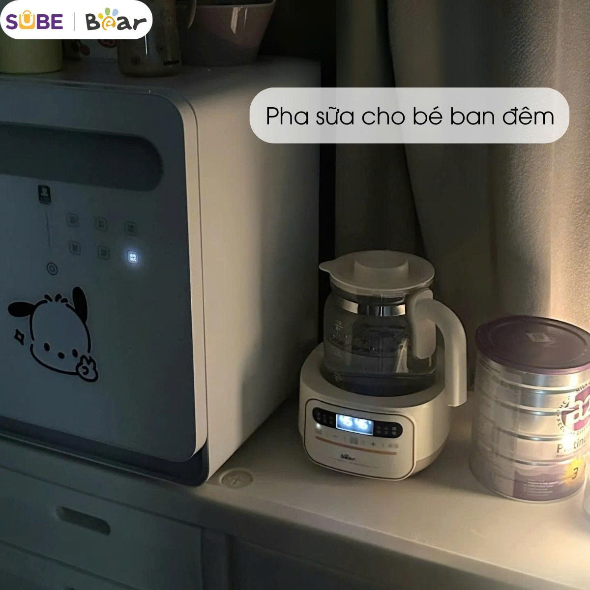 máy đun và hâm sữa Bear WW-4H12W