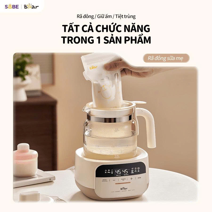 máy đun và hâm sữa Bear WW-4H12W