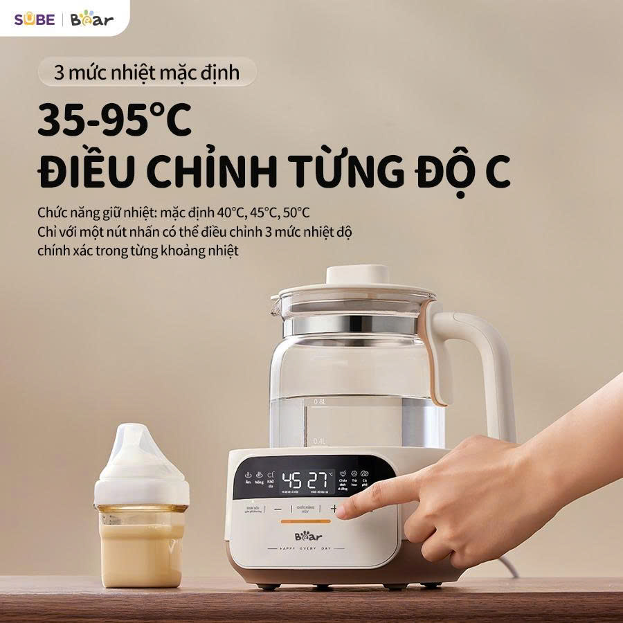 máy đun và hâm sữa Bear WW-4H12W