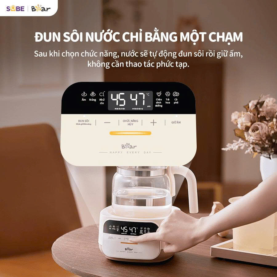 máy đun và hâm sữa Bear WW-4H12W