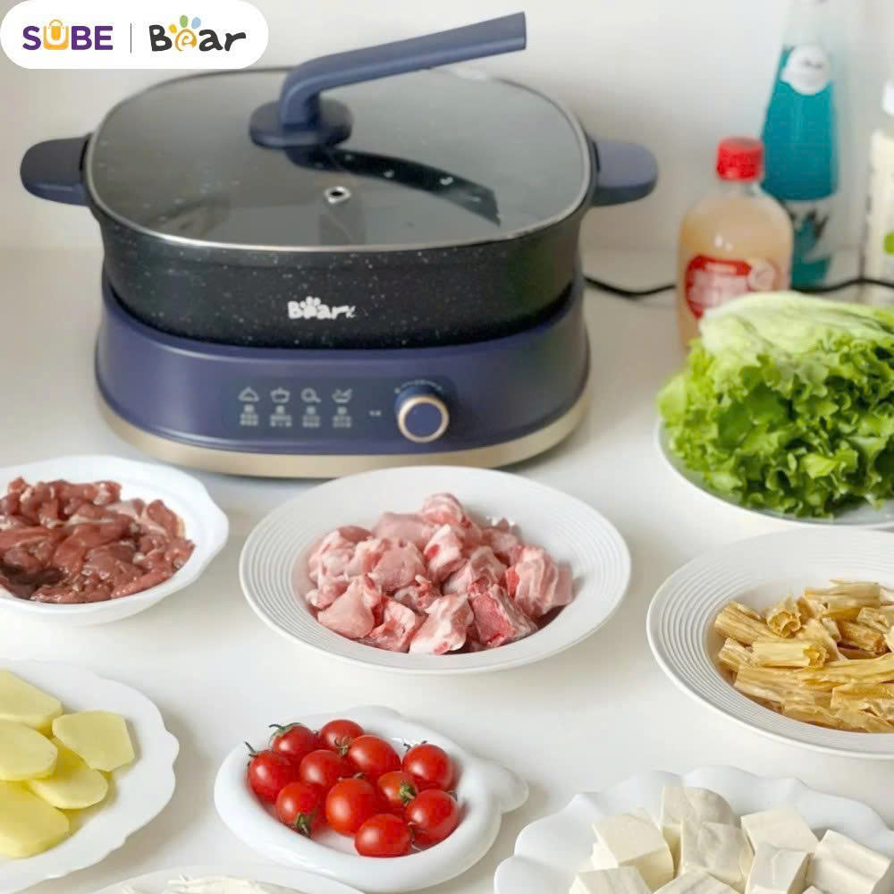Nồi lẩu 2 ngăn Bear SB-NL60U (6L) - Bản Quốc Tế