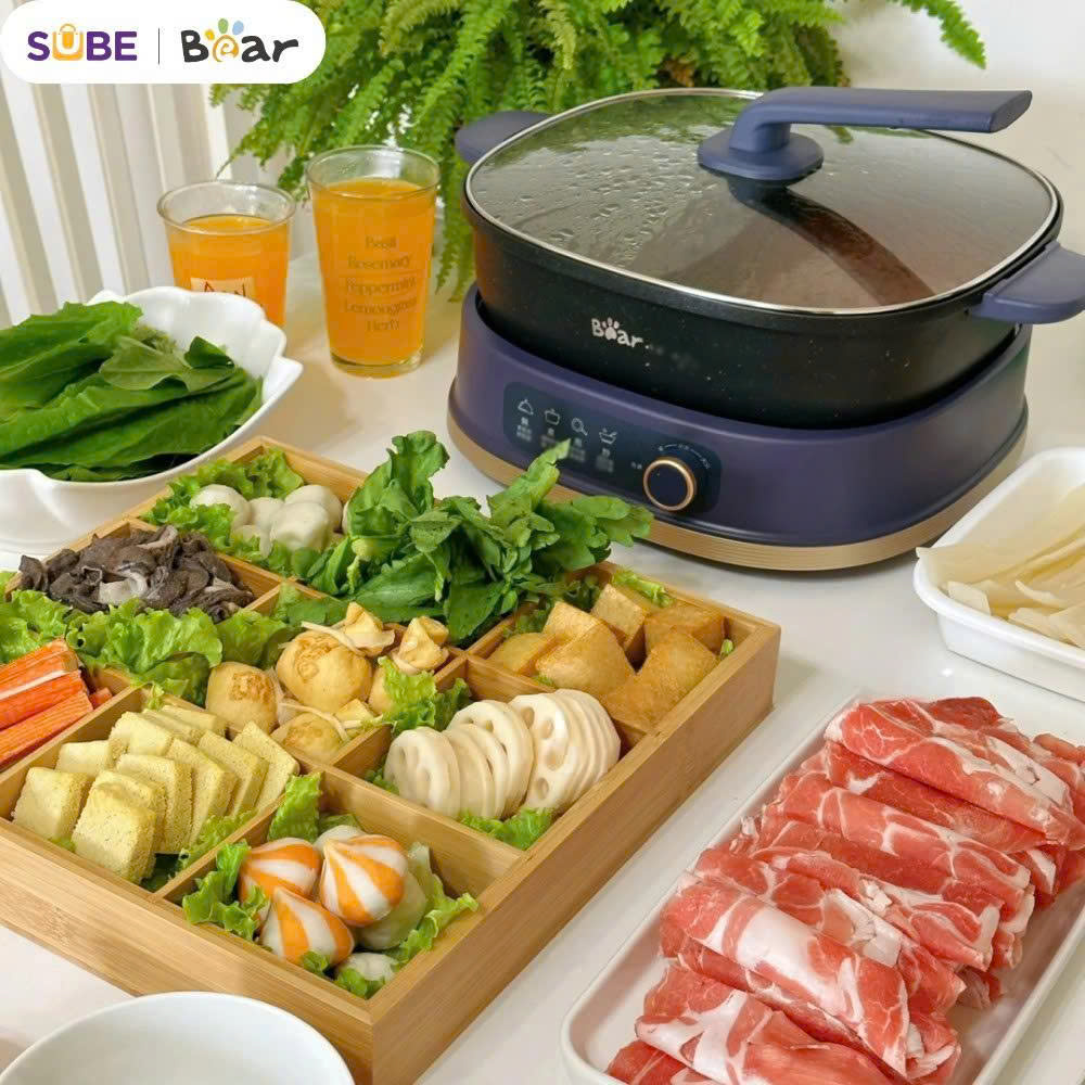 Nồi lẩu 2 ngăn Bear SB-NL60U (6L) - Bản Quốc Tế