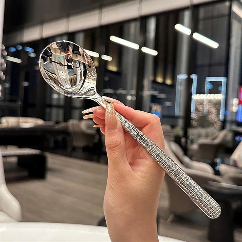 SET 5 THÌA INOX 304 VÂN NỔI