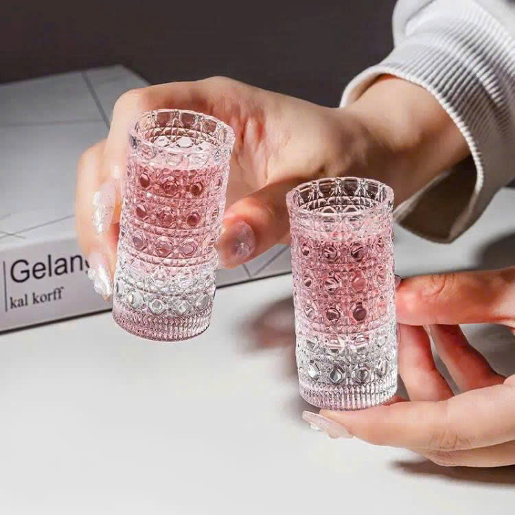 SET 12 LY RƯỢU THỦY TINH VÂN NỔI CAO CẤP – SANG TRỌNG TỪNG CHI TIẾT