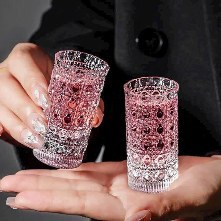 SET 12 LY RƯỢU THỦY TINH VÂN NỔI CAO CẤP – SANG TRỌNG TỪNG CHI TIẾT