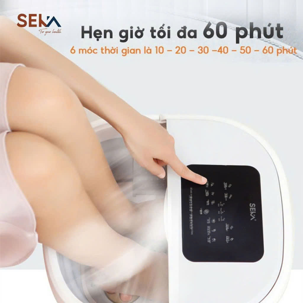 Bồn Ngâm Chân Massage Thư Giãn SEKA Gập Gọn