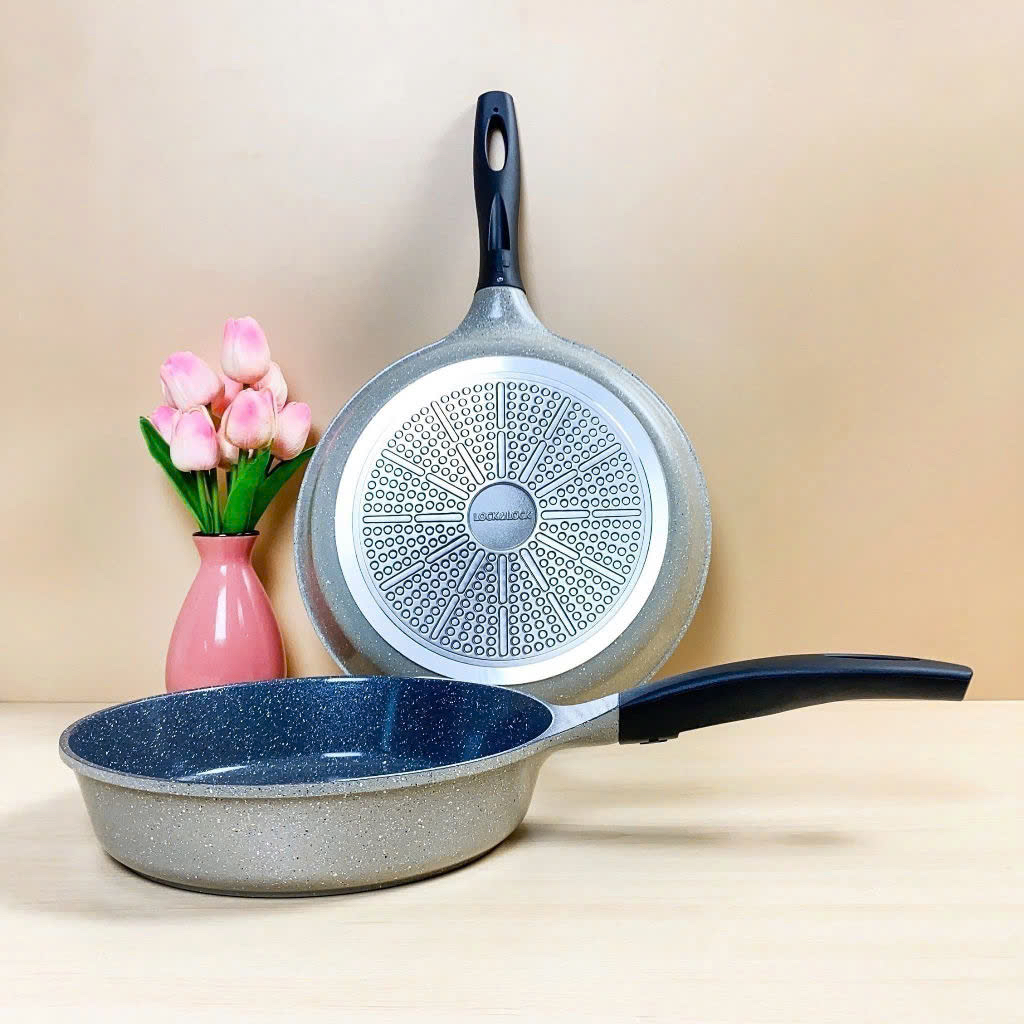 CHẢO ĐÁ 7 LỚP LOCK&LOCK STONE - 30cm