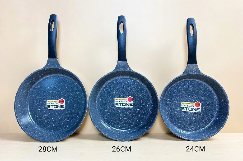 CHẢO ĐÁ 7 LỚP LOCK&LOCK STONE - 30cm