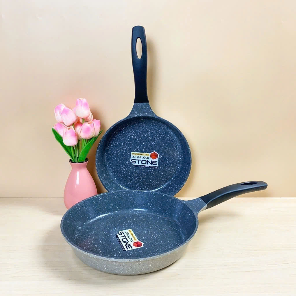 CHẢO ĐÁ 7 LỚP LOCK&LOCK STONE - 30cm