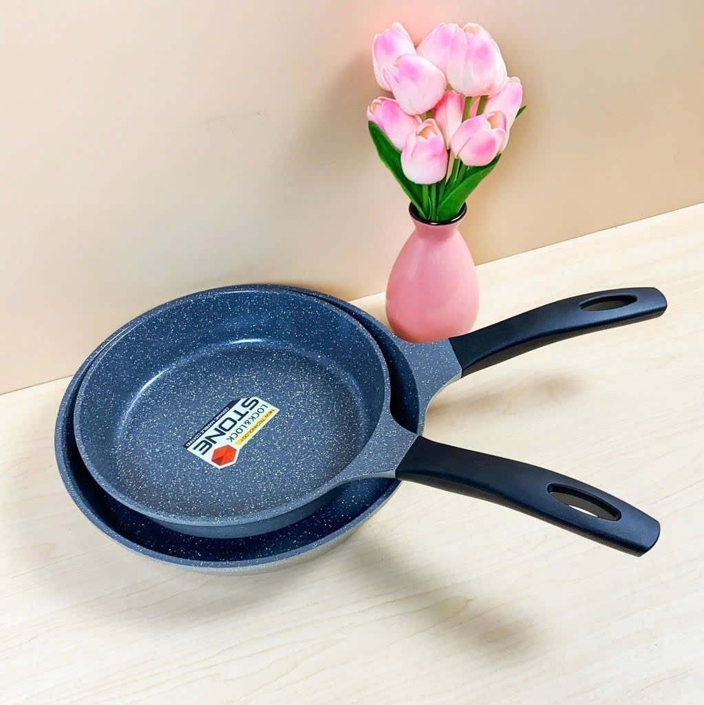 CHẢO ĐÁ 7 LỚP LOCK&LOCK STONE - 30cm