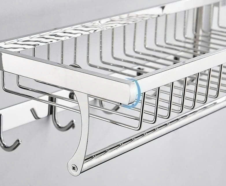 GIÁ TREO KHĂN NHÀ TẮM ĐA NĂNG INOX 304 KÈM MIẾNG DÁN CƯỜNG LỰC GIHOME - B09