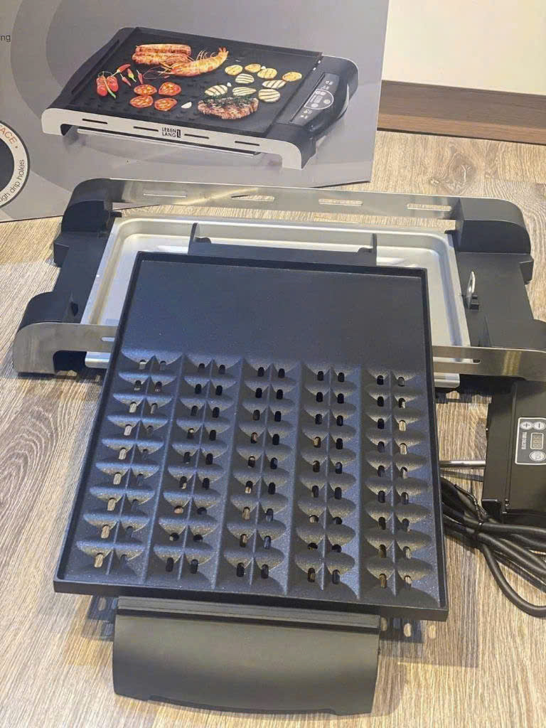 Bếp nướng điện không khói Lebenlang khay nướng tháo rời, công suất 1400W - LBD9279