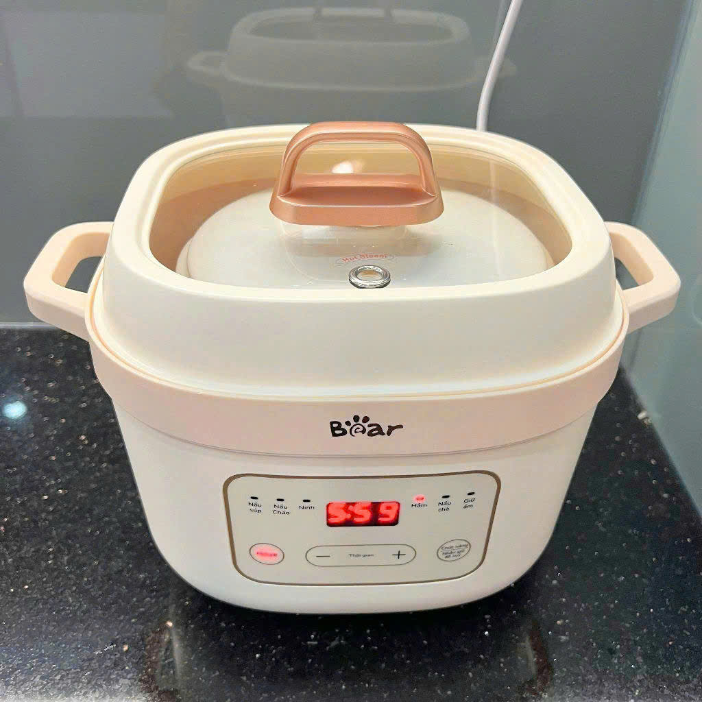 Nồi nấu chậm Bear 1.6L SB-NNC16 BẢN TIẾNG VIỆT