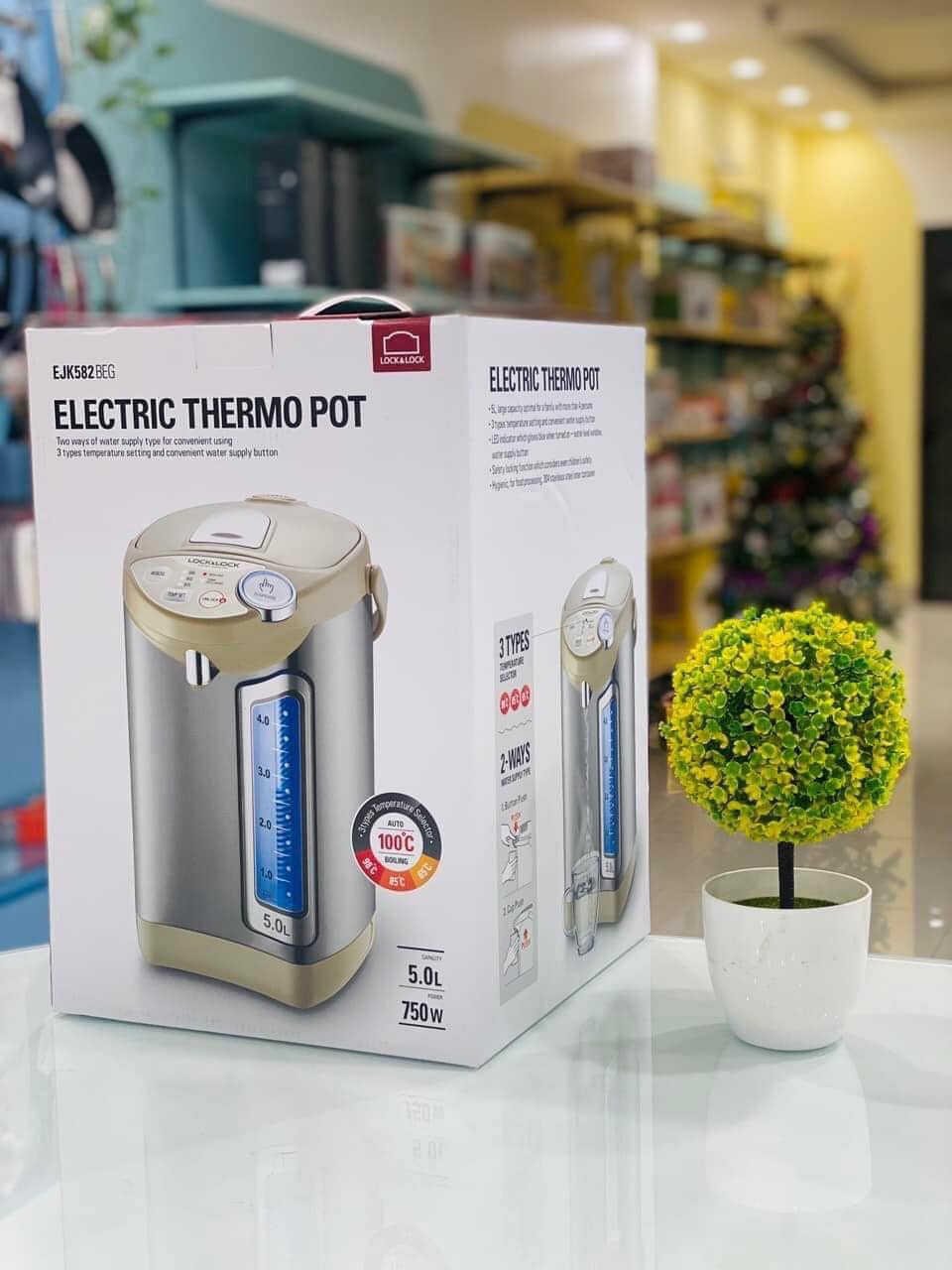 Bình thuỷ điện 5L Lock&Lock EJK582