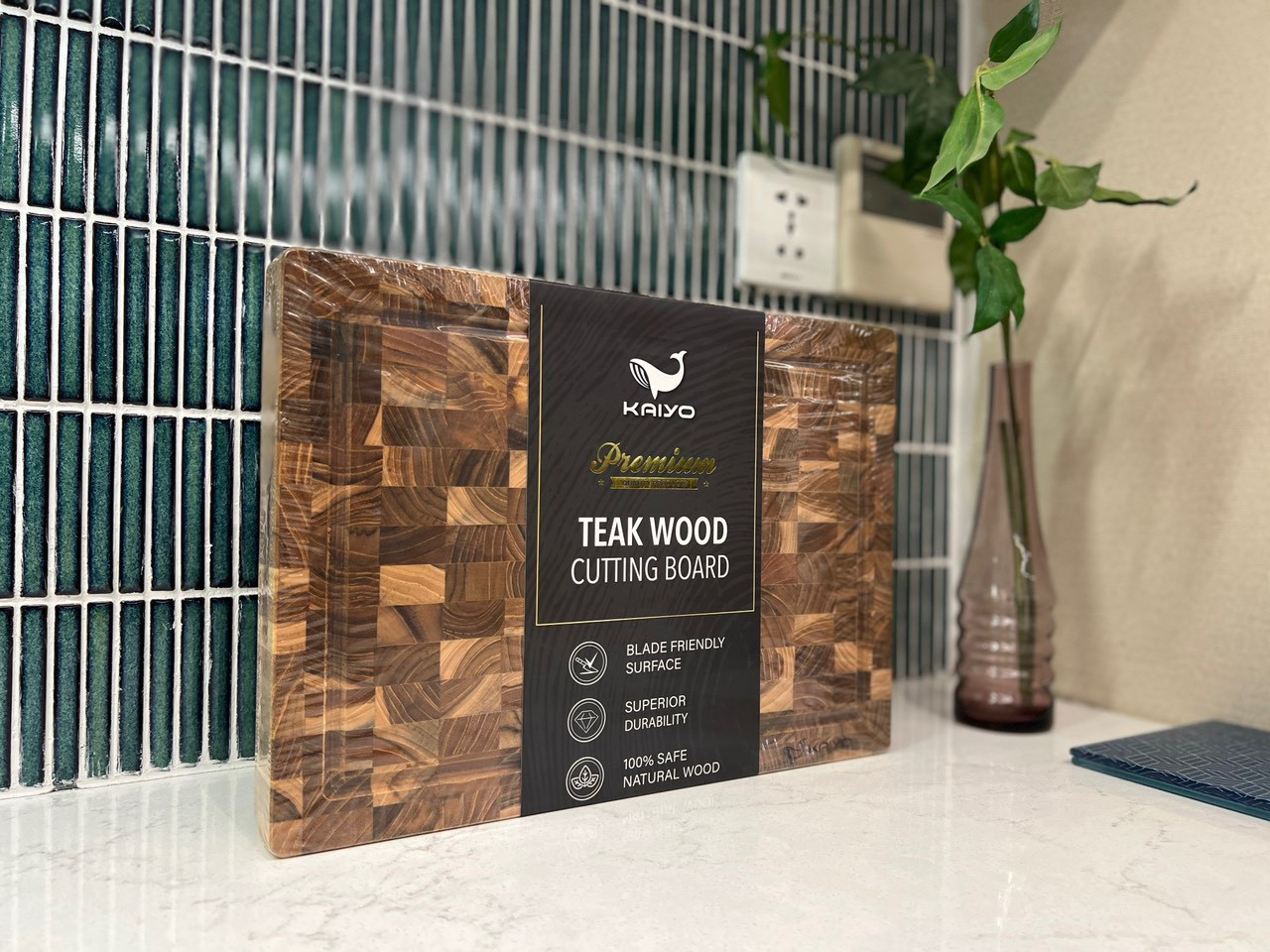 THỚT GỖ ĐẦU CÂY TEAK KAIYO