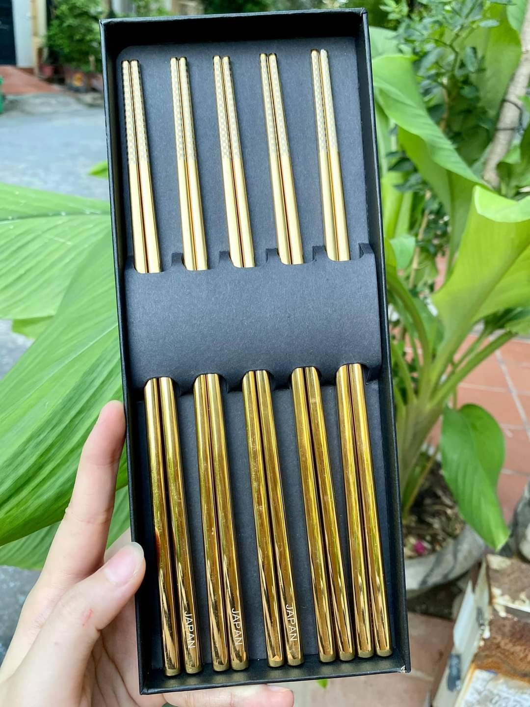 Set 5 đôi đũa inox Nhật