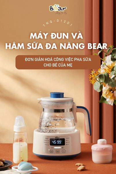 Máy đun và hâm sữa đa năng Bear D12D1