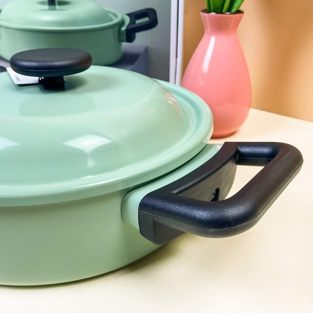 Nồi Decore 24cm cao 11.3cm với màu Xanh Mint LDE1244IH