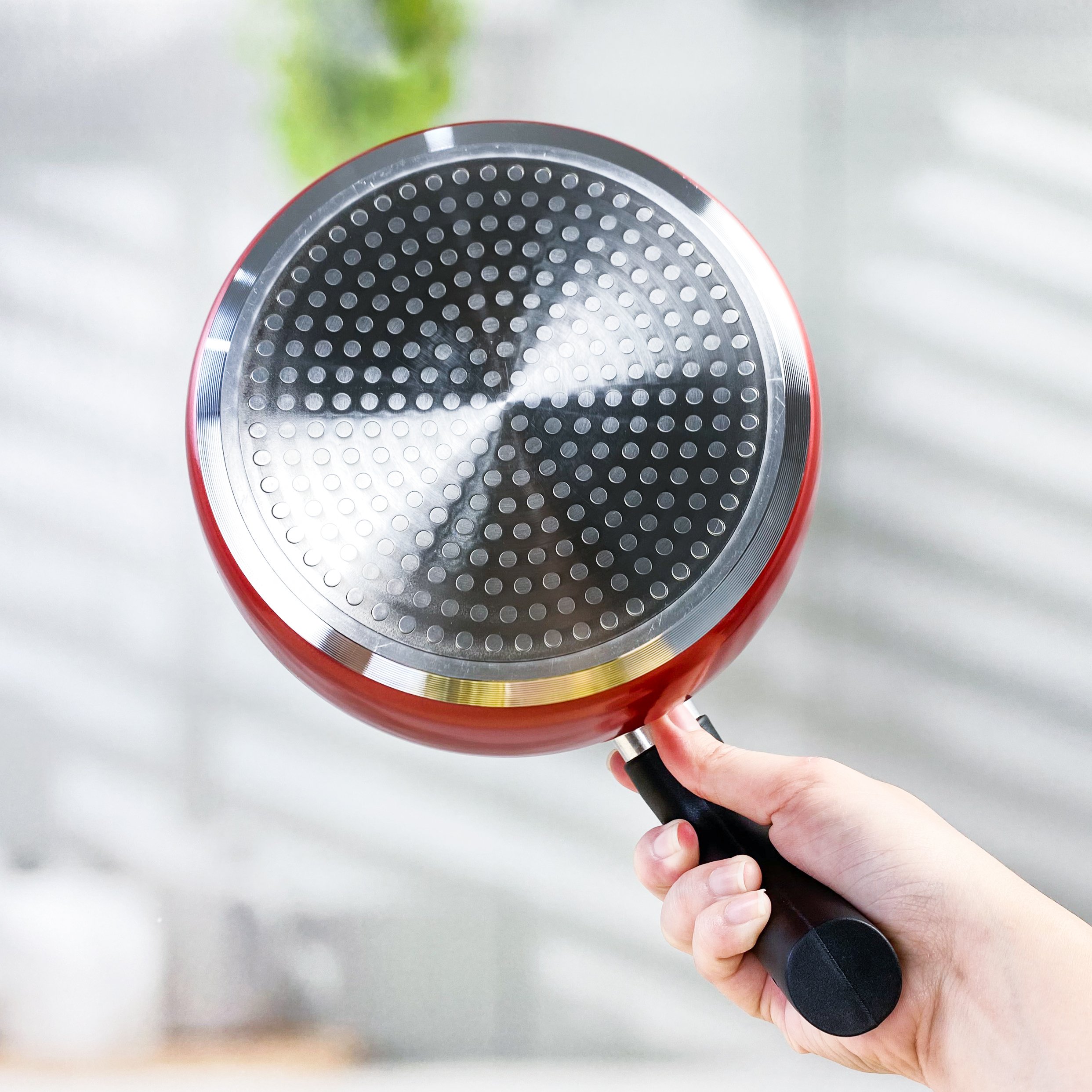 Nồi chiên ngập dầu kèm rổ chiên đồ inox, vung tự đứng Kaiyo 15cm