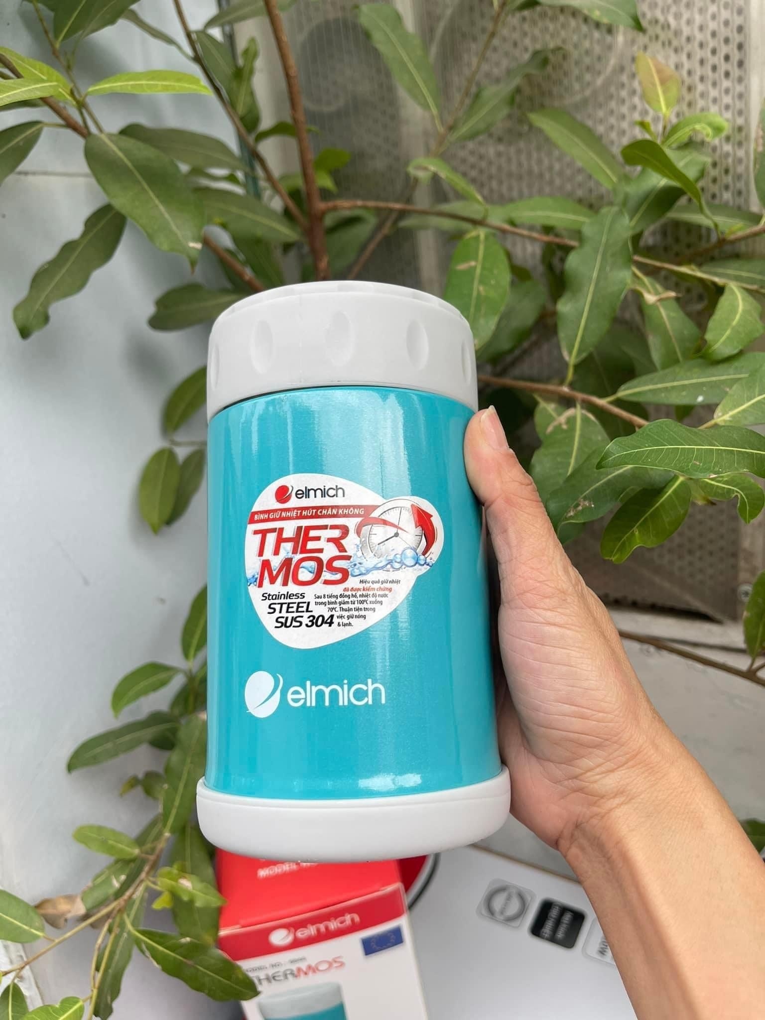 Hộp ủ cháo Elmich 500ml kèm túi đựng