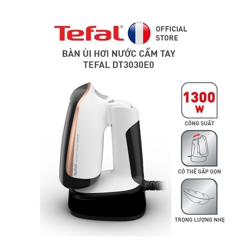 Bàn là hơi nước gập cầm tay tiện lợi Tefal DT3030E0