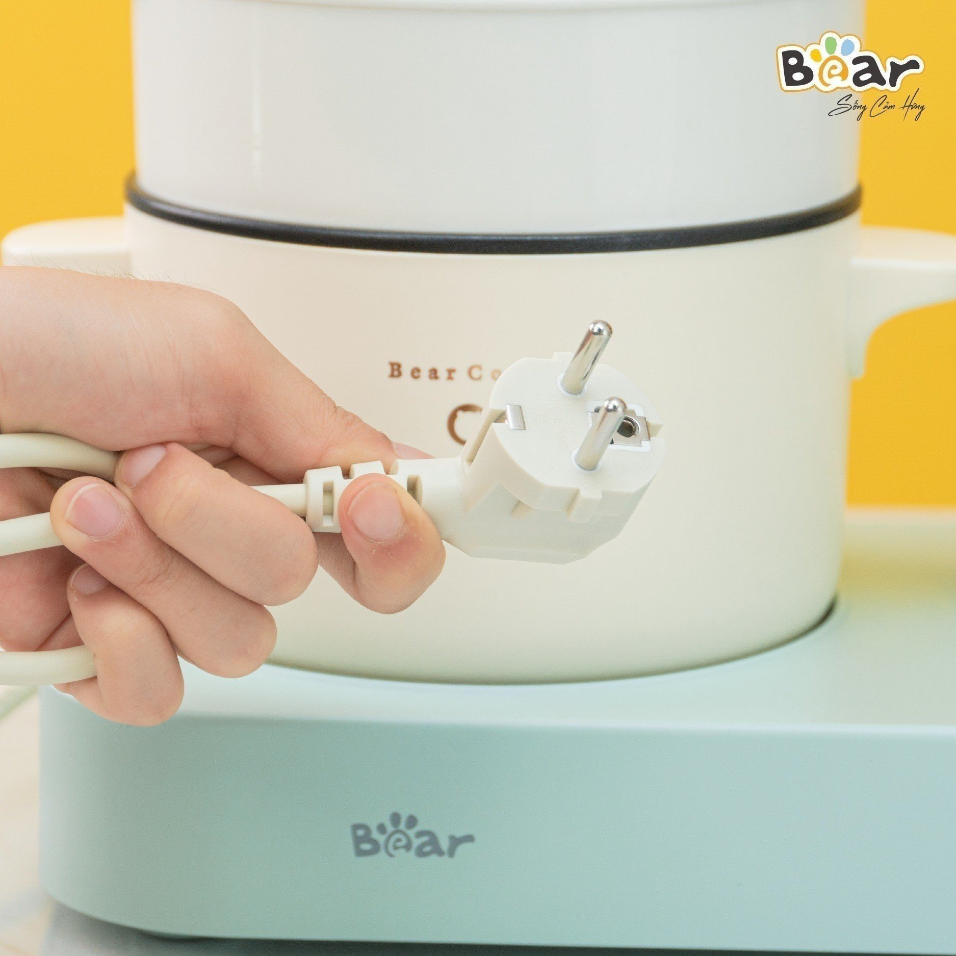 BẾP ĐIỆN ĐÔI KÈM NỒI VÀ CHẢO BEAR-BD02N