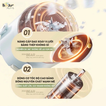 Máy xay sinh tố cầm tay Bear SB-MX04X